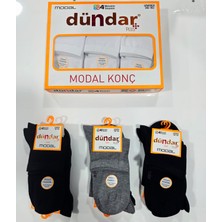 Dündar Unısex Modal Konç Patik 12 Li Kutu
