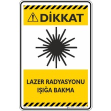İsg Tabelam 25X35CM/DEKOTA/LAZER Radyasyonu Işığa Bakma