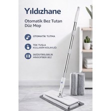 Özbience Akıllı Otomatik Mop Xxl 32 cm Kıskaçlı ve Yedek Bezli Set