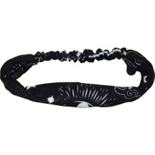 Lastikli Paraşüt Bandana Atmosfer Desenli