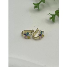 Badiva.co Çiçekli Çelik Çocuk Küpesi