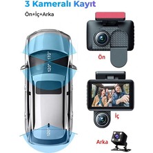 FaroxTech Yeni Nesil Araç Kamerası | Araç Içi - Araç Dışı Döngü Kaydı | Park Kamerası | Mobil Uygulama Takipli