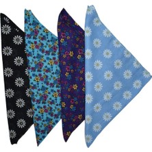 Çiçek Desenli Bandana Seti