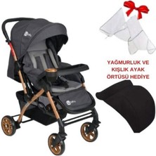 Turhan Bebe Çift Yönlü Mama Tablalı Bebek Arabası