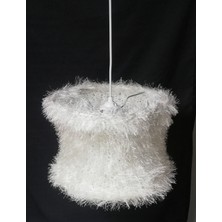 Allians Krem Renkli Yatak Odası Avizesi, 30 cm Çap, Şık ve Modern Tasarım