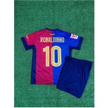 Alaturka Mix Barcelona 2024/25 Ronaldinho Iç Saha Bordo Yeni Sezon Çocuk Forması