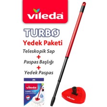 Özbience Turbo Teleskopik Sap, Üçgen Başlıklı Yedek Paspas, Yüksek Performanslı Kullanım