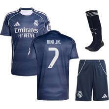 Alaturka Mix Real/madrid 2025/26 Vini Jr //7 Alternatif Alternatif Çocuk Forması 4 Lü Set