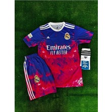 Alaturka Mix R̴e̴a̴l̴ ̴m̴a̴d̴r̴i̴d̴ 2026 Cristiano Ronaldo Pembe Dalagalı Çocuk Forması 4 Lü Set