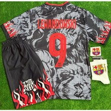 Alaturka Mix Barcelona Özel Konsept #9 Lewandowski Lions Baskılı Çocuk Forması 4 Lü Set