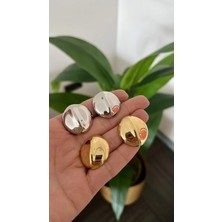 Badiva.co Oval Plaka Küpe 3.2 cm