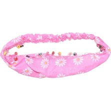 Lastikli Paraşüt Bandana Boncuklu Papatya
