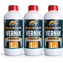 Suncar Vernik Sökücü 1lt 3lü Set