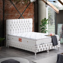 Setay Roma Tek Kişilik Ikili Set Baza Başlık - Krem