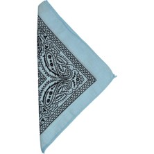 Mavi Desenli Bandana