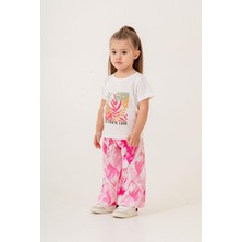 Chicsy Baby Tatlı Çiçek Desenli Oversize Rahat Kesim Kız Bebek Takımı