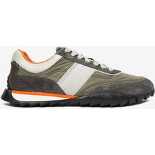 Greyder Erkek Koyu Gri Hakiki Deri Spor Ayakkabı 4Y1SA17391