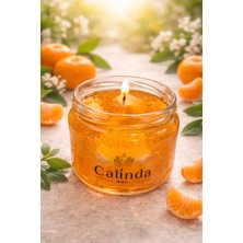 Calinda Candles Mandalina Reçeli Tasarımlı Mum | %100 Soya Wax Dekoratif Mum – El Yapımı Modern Mum