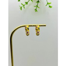 Badiva.co Vintage Çiçekli Çelik Küpe