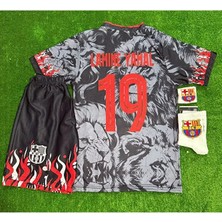 Alaturka Mix Barcelona Özel Konsept #19 Lamine Yamal Lions Baskılı Çocuk Forması 4 Lü Set