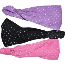 Lastikli Paraşüt Puantiyeli Bandana Seti