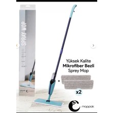 Özbience Pratik Mikrofiber Sprey Mop Çiftli Su Hazneli ve Püskürtmeli Set