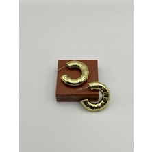 Badiva.co Yarım Halka Gold Küpe 3cm