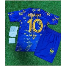 Alaturka Mix Fransa 2026 Kylian Mbappe //10 Çocuk Forması Şort Çorap 4'lü Set (Konsept)