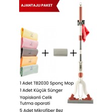 Özbience Pratik Temizlik Paketi: Sünger, Tutma Aparatı ve 5 Bez ile Kolay Temizlik
