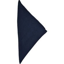 Bandana Düz Lacivert Çok Amaçlı Saç Bandı Fular