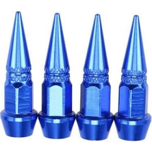 Hayat Store Alüminyum Sivri Sibop Kapağı Mavi 4'lü 45MM