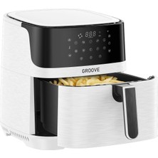 Özbience Yüksek Kapasiteli 1800W Akıllı Wifi Sıcak Hava Fritözü Beyaz