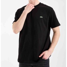 Lacoste Bisiklet Yaka Regular Fit Siyah