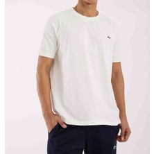Lacoste Bisiklet Yaka Regular Fit Ekru