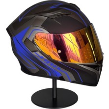 Scharf 902 Çene Açılır Motosiklet Kaskı – Güneş Gözlüklü (Rosepink Vizörlü) Az Blue