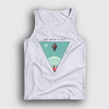 Presmono Unisex Beyaz Triangle No Man's Sky Atlet