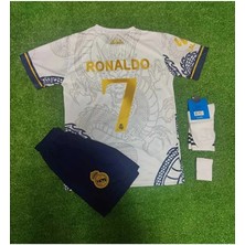 Alaturka Mix R.madridd 2024/25 Sezon Dragon Desenli Cristiano Ronaldo Çocuk Forması 4'lü Set (Byzgold)