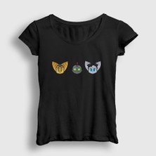 Presmono Kadın Siyah Ratchet Clank And Rivet Rift Apart T-Shirt