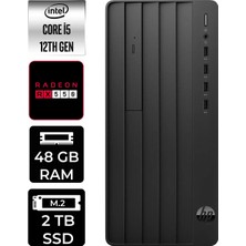 HP Pro Tower 290 G9 i5 12500 48GB RAM 2TB SSD Win11 Home B70VDATPN375 Masaüstü Bilgisayar + Per4 USB