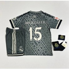 Alaturka Mix R.madridd 2024/25 Yeni Sezon A.r.d.a-G.ü.l.e.r Alternatif Çocuk Forması Armalı Set (Thırd Shırt)