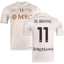 Alaturka Mix Napoli 2025/26 Yeni Sezon Kevın De Bruyne Deplasman Forması (Whitegold)