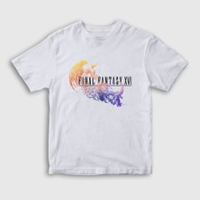 Presmono Unisex Çocuk Beyaz Logo Final Fantasy Xvı T-Shirt