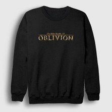 Presmono Unisex Siyah Logo The Elder Scrolls Iv Oblivion Sweatshirt