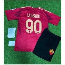 Alaturka Mix A.s Roma 2024/25 Yeni Sezon Romelu Lukaku Çocuk Forması 4'lü Set