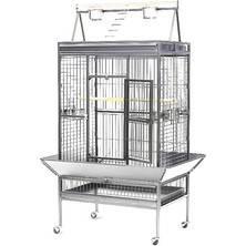 Hnrlishp Dayang Papağan Kafesi Ayaklı Beyaz 102.5*80*172CM