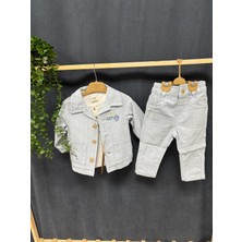 Nurcan Bebe Captan Keten 3 Lü Takım(9-12/12-18/18-24/2-3 Yaş)