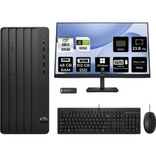 HP Pro Tower 290 G9 i5 13500 RTX 3050 48GB RAM 512GB SSD 23.8" FHD Win11 Pro B70VKATPN725 Masaüstü Bilgisayar + Per4 USB