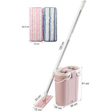 Özbience Premium Mop Temizlik Seti ve 2 Yedek Bez ile Temizlik Kolaylığı