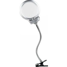 İlk El Grup 2.5X130 mm 5X24 mm LED Aydınlatmalı Büyüteç,masa Üstü Metal Hortum MANDALLIMG15124C