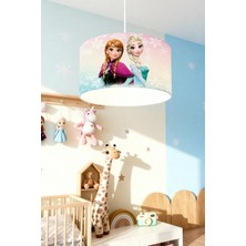 Allians Buz Prensesleri Elsa ve Anna Temalı Çocuk Odası Avizesi